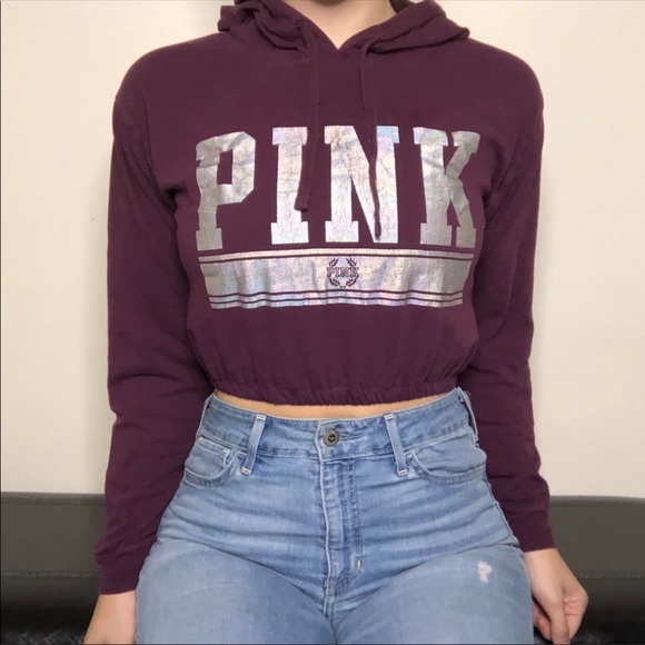PINK VICTORIAS SECRET CUSTOM CROP TOP - Picture 2 of 3